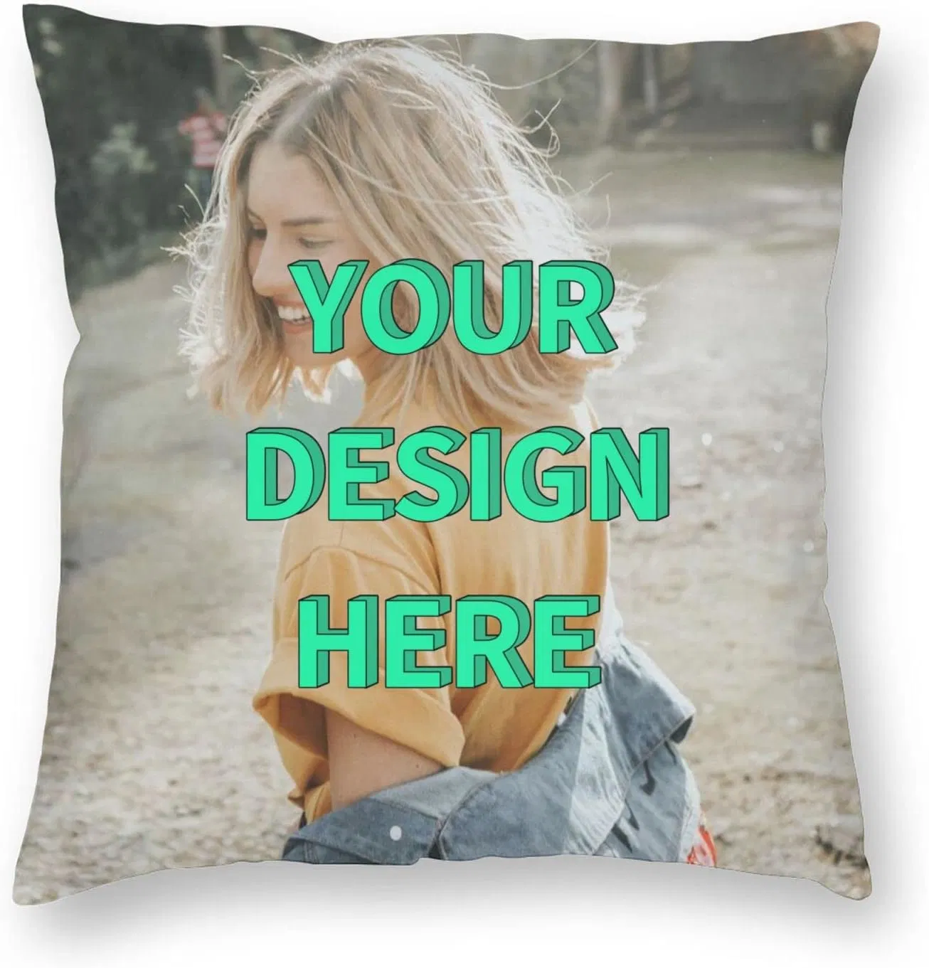 Custom Pillow Case with Picture Text Customized Photo Pillowcase, Personalized Throw Pillow Cover for Couple Kid Adult Mother Family Friends Lovers Pets Persona