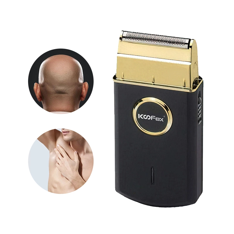 Koofex 2023 Cordless Mini-Shave Portable Electric Foil Shaver for Bald Men