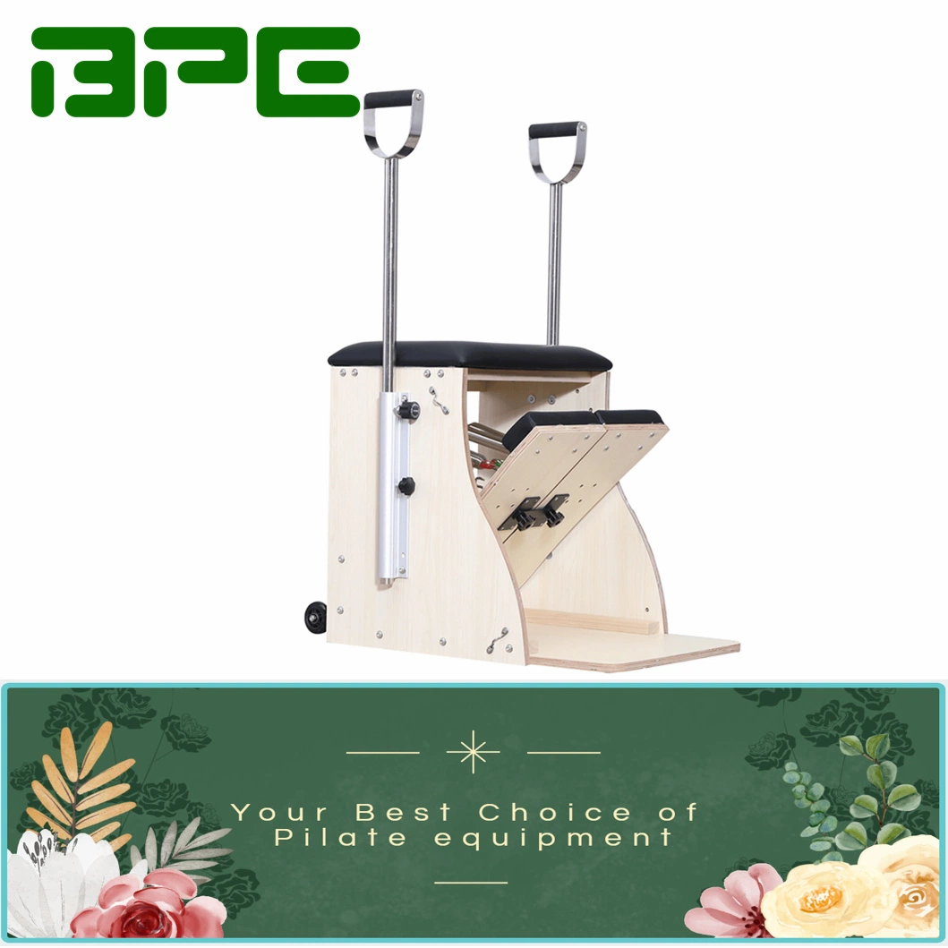 Bpe Utilisation Commerciale Chaise Wunda Reformer Pilates en Bois Portable et Pliable