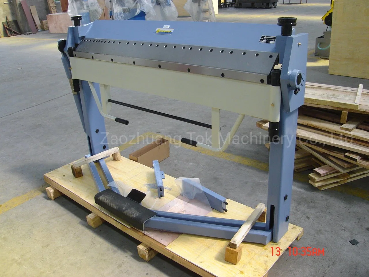 Manual Steel Plate Bending and Folding Machine (hand brake) Pbb1020/2.5