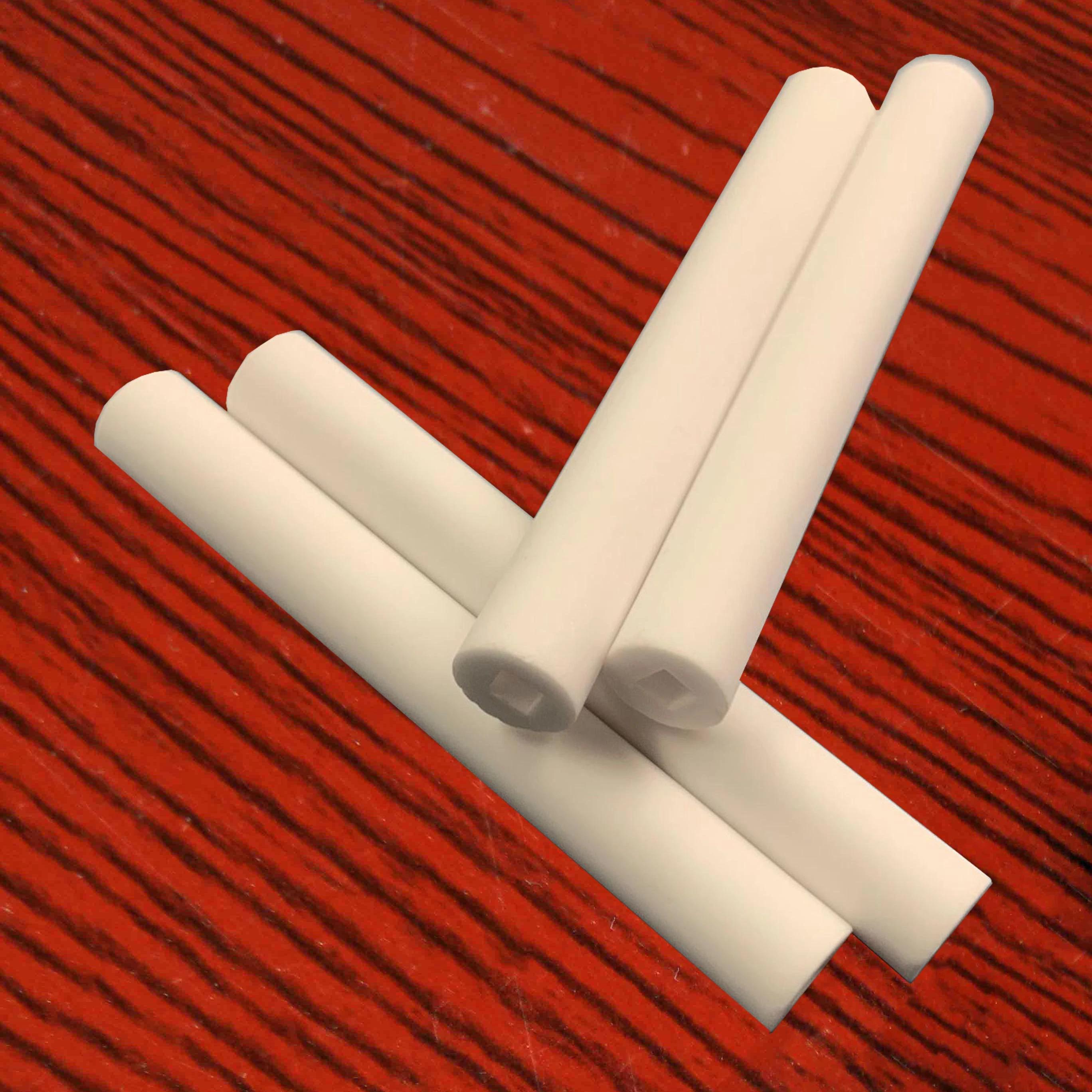 Sgj Glazed 96% Alumina Ceramic Tube for Piezo Electrodes Spark Plug/ Ceramic Igniter Insulator with Square Bore