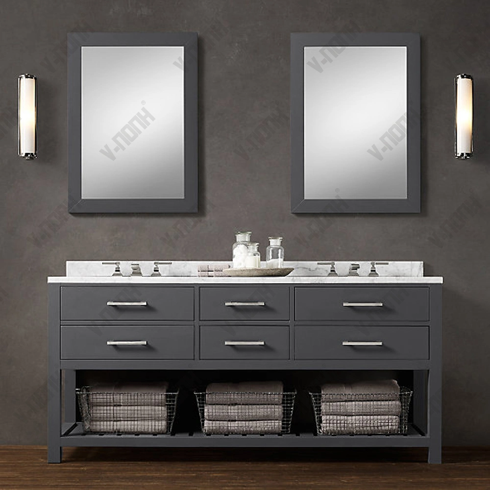 Elegant Modern Small Size White Bathroom Furniture