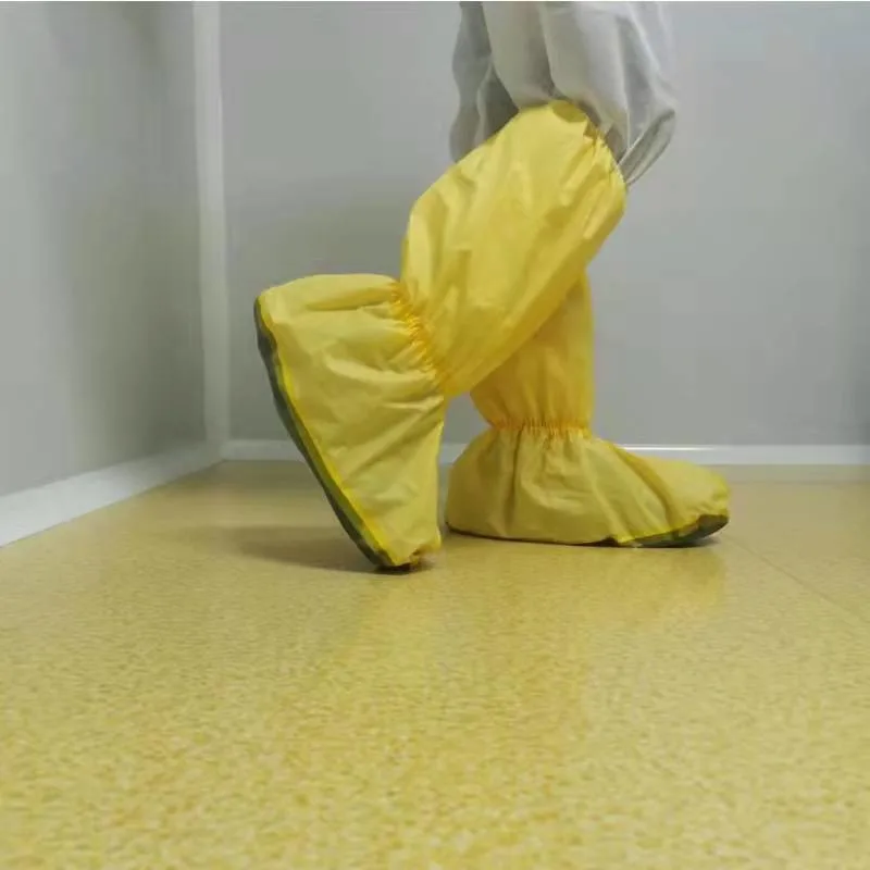 Industrial Use Yellow Disposable Boot Cover High Protection Level Boot Cover