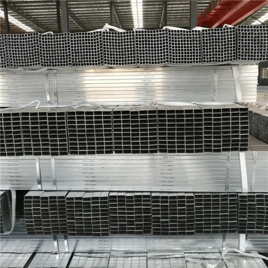 40*80 Pre Galvanized Square Rectangular Steel Pipe