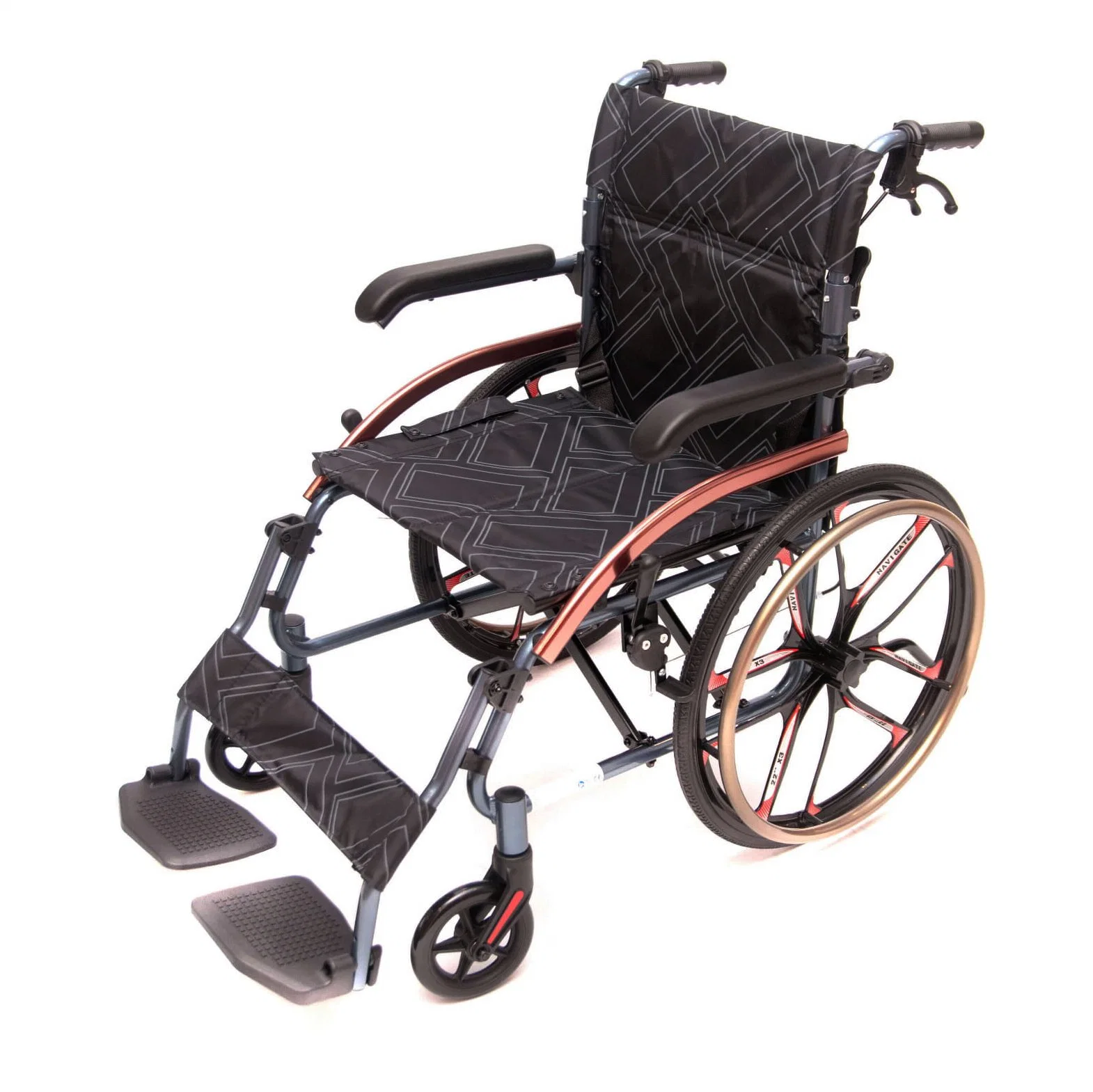 Silla De Ruedas Folding Lightweight Wheelchair for Teenager Taw874labjpm