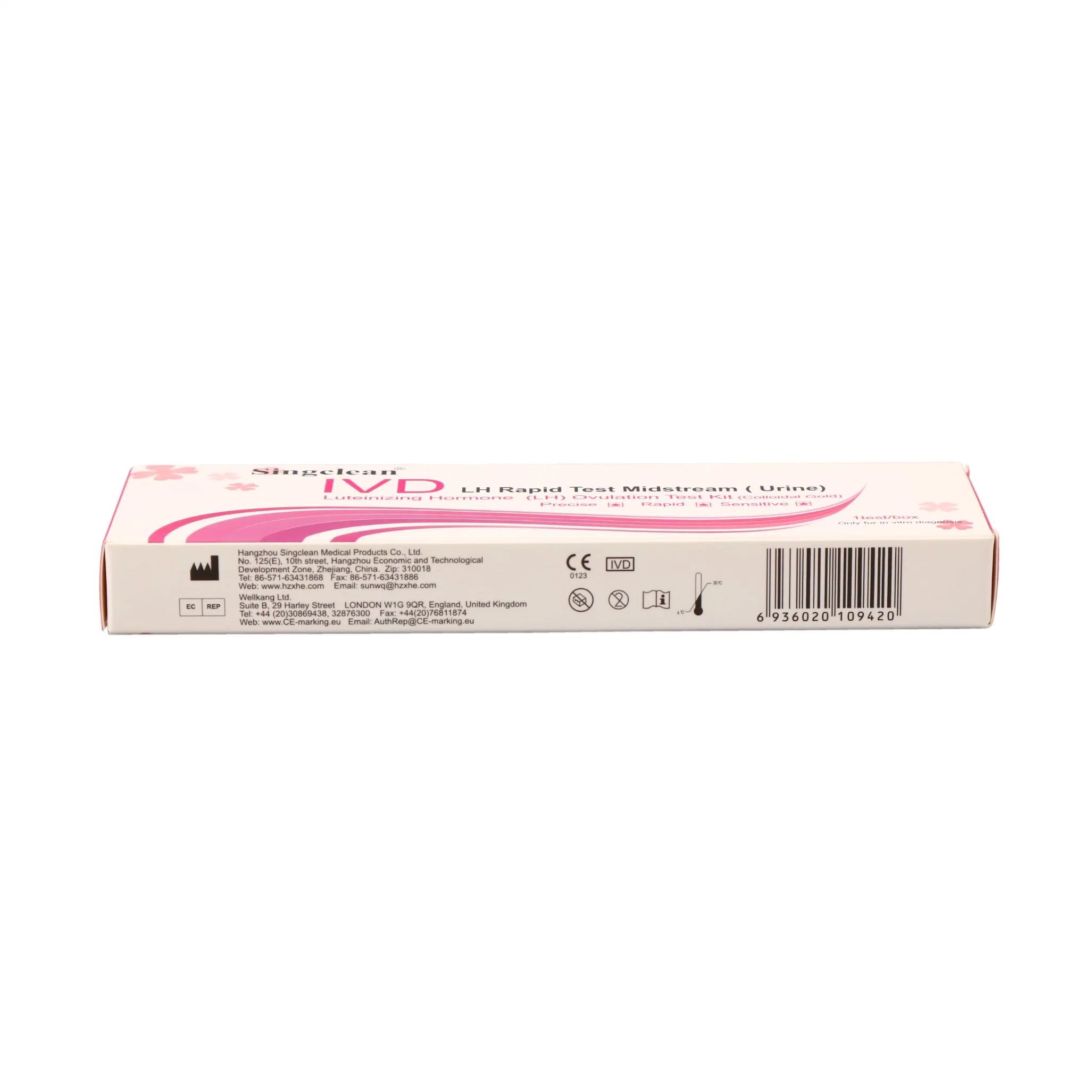 Singclean High Accuracy Multi-Specification Urine Ovulation Test Pen para la irregularidad Períodos menstruales