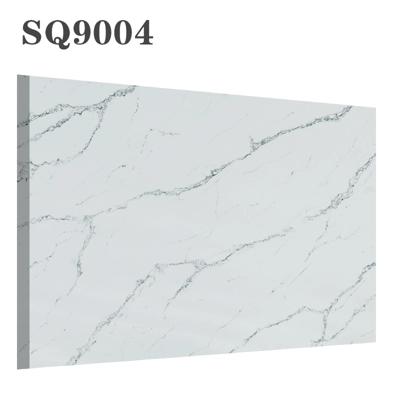 Engineered Quartz White Calcutta Marble Counter Top for Kitchen