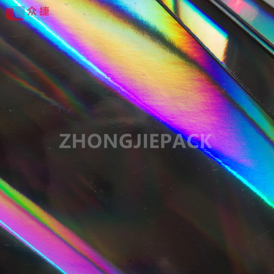 Metallized Holographic Pet Film Transfer to Paper Card for Toothpaste Box Packaging