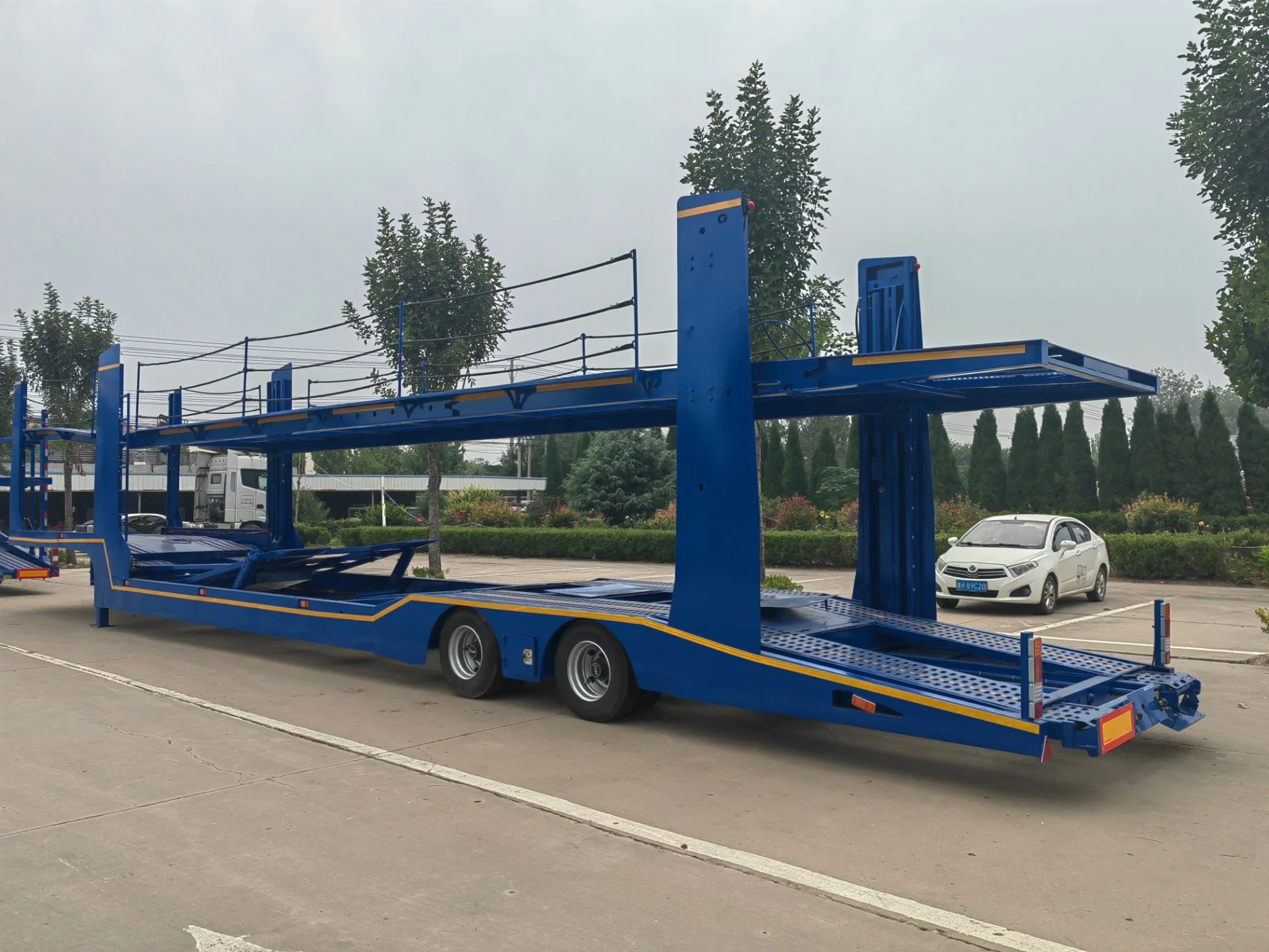 Cimc Car Transport Semi Trailer, Used Car Transporter Trailer, Car Carrier Semi Trailer with 6 Cars