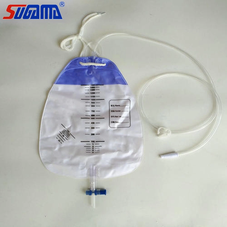 La Chine OEM de l'urine stérile des femelles adultes Sac de drainage 1500ml