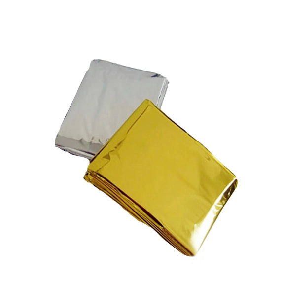 Aluminized Polyester Disposable Gold Emergency Blanket