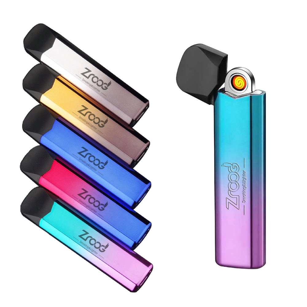 Unique Party Pocket Lighter Creative USB Windproof Cigarette Lighters with Gift Box