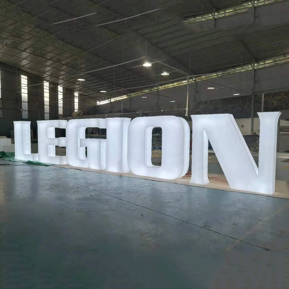New Fashion RGB Color Changing 3D Signage Acrylic Letter LED Signs for Exhibition