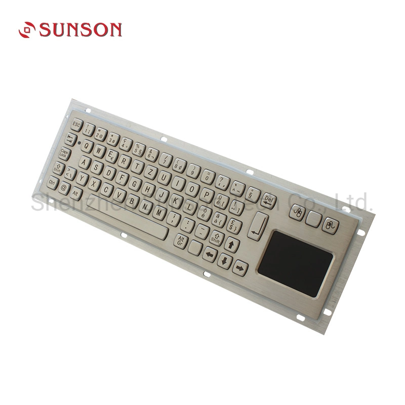 Metal Industrial Keyboard with Touchpad