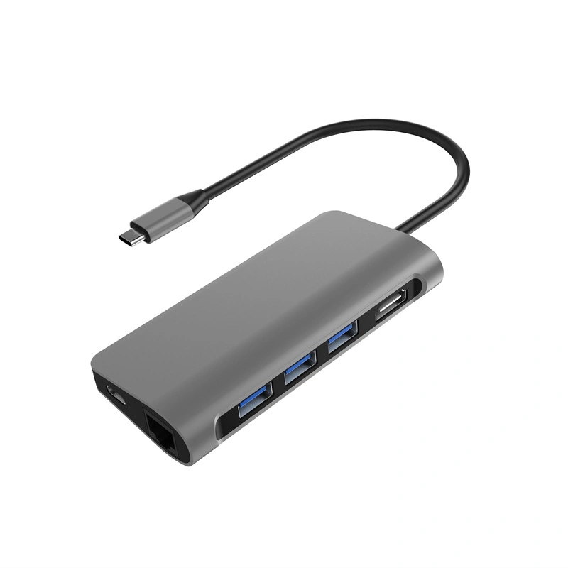 3USB 8in1 Multi-Port-Adapter 3,1 Typ-C Hub