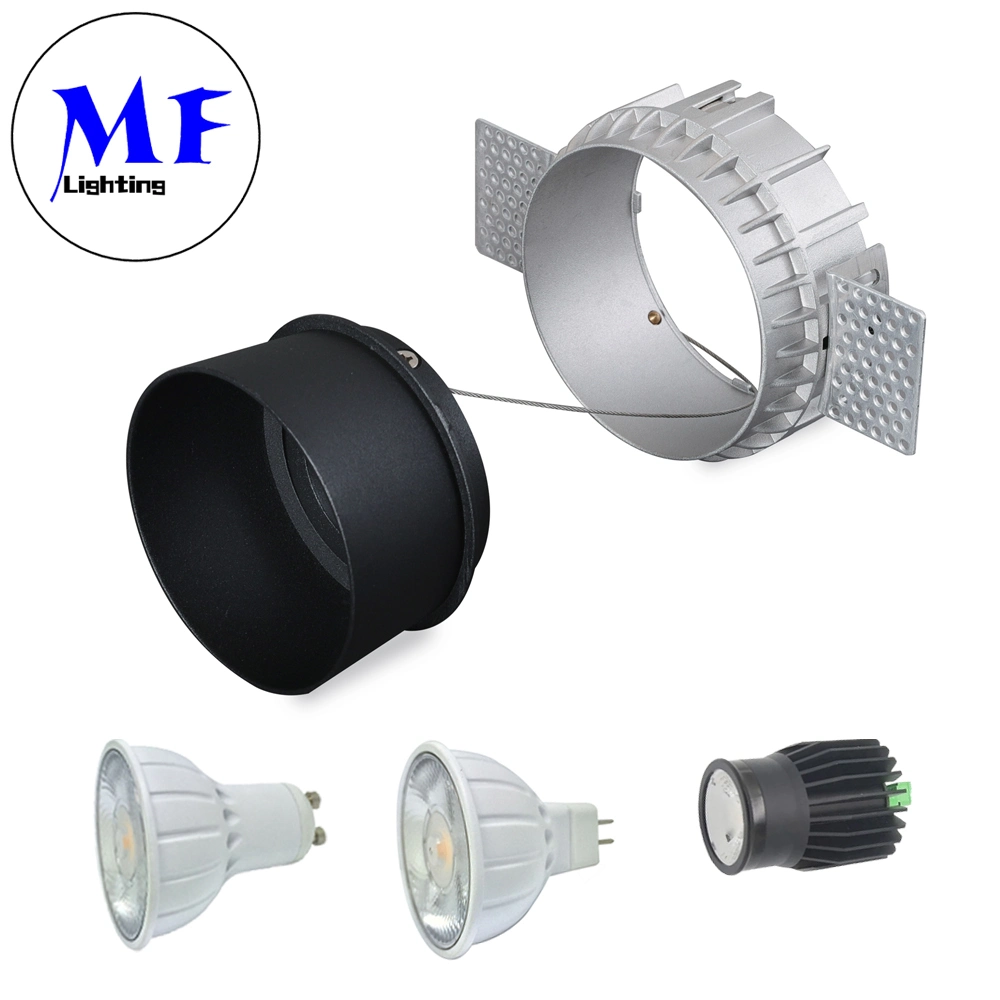 3W/5W/7W/8W/12W Substituição de lâmpada GU10 MR16 Dimmable Trimless/Frameless Spot Downlight Spotlights LED Embutidos.