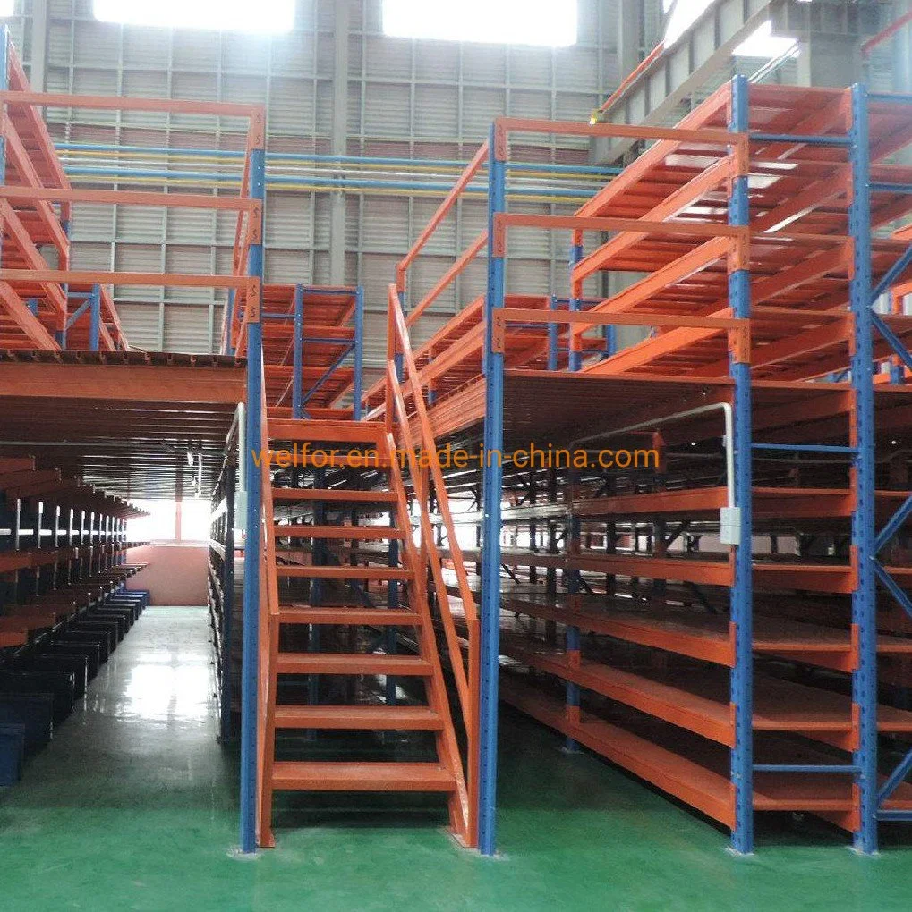 Assemble Warehouse Racking Multi-Tier Racking Support Steel Platform Mezzanine