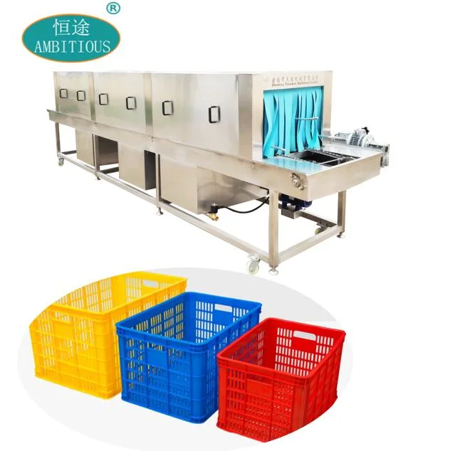 Industrial Chicken Farm Crate Trays Bins Basket Tray Washer Washing Machine