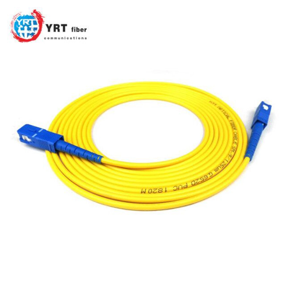 Durable Single Mode Indoor Fiber Optic Cable Patch Cord for Communication