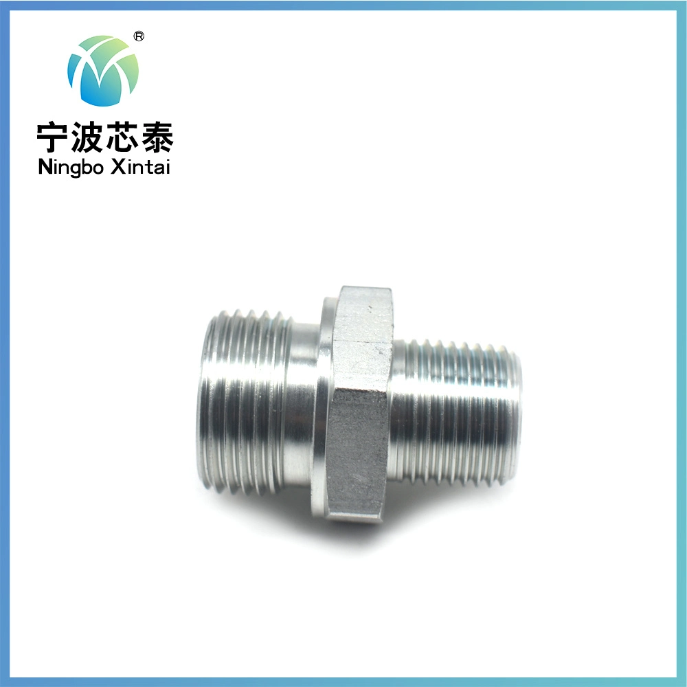 Customized Price OEM ODM, Factory Machining Aluminium Industrial Construction Machinery CNC Equipment Spare Turning Parts Hydraulic Hose Adapter