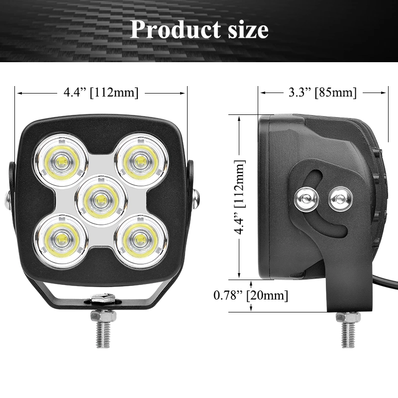 Luz de trabajo de LED de altas prestaciones de foco/inundación de 50W pulgadas para 5 Cat