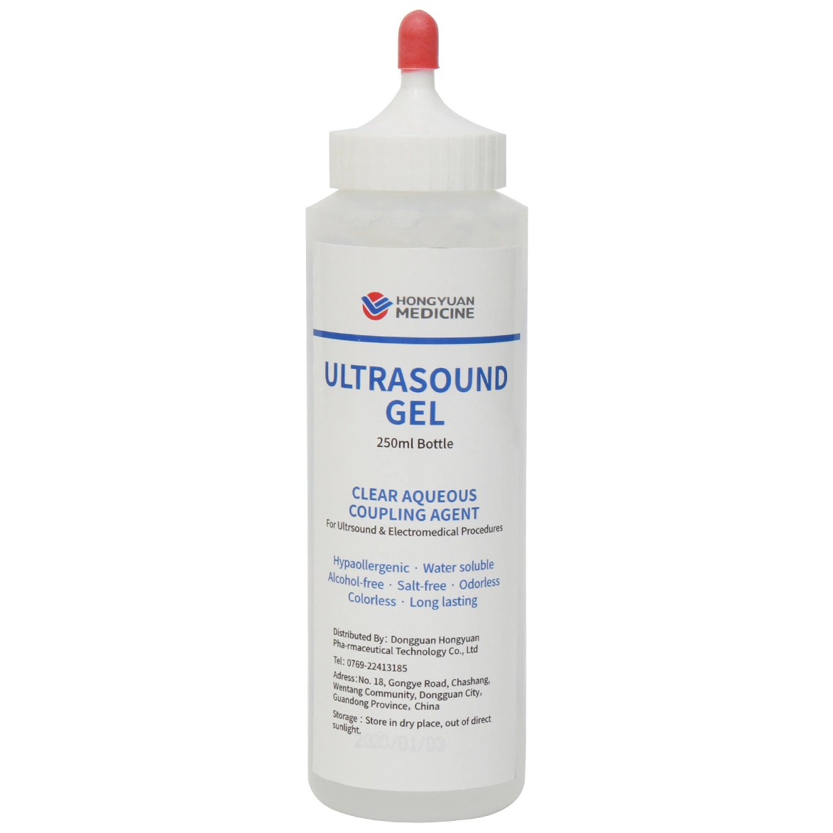 Medical Ultrasound Gel Clear Aqueous Coupling Agent