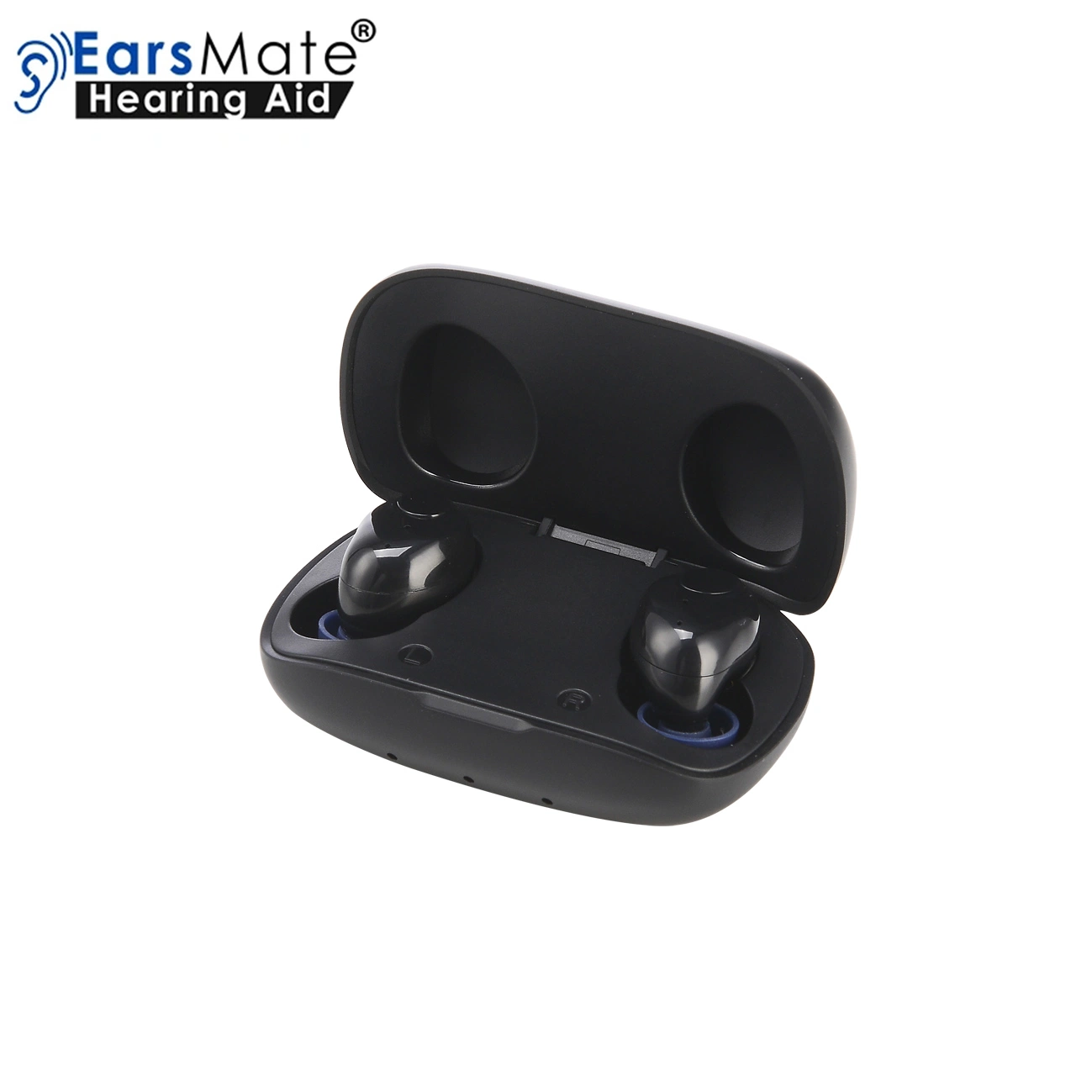 Earsmate G18 Bluetooth Mini caso recargables al Por Mayor Oreja no programable de audífonos de voz analógica amplificador de sonido audición sida producto bolsas de 2pcs