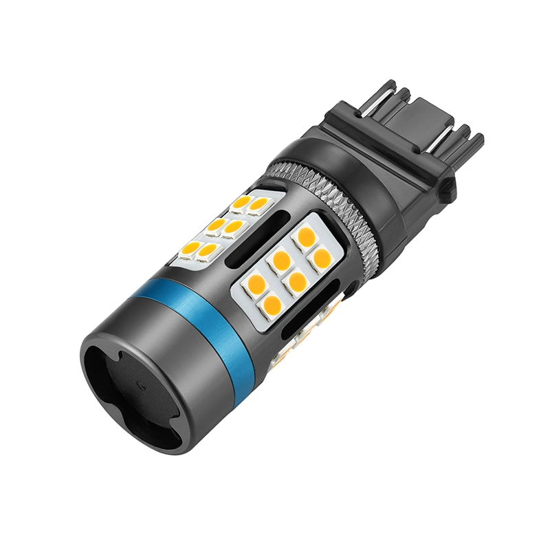 Libre de errores de alta potencia 3157 W27/5Canbus P 3156 3057 4157 Intermitente LED Bombilla de luz lateral en color ámbar