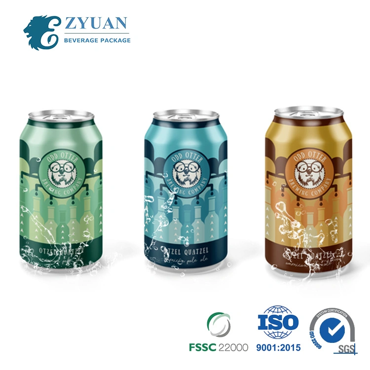 330ml Productos Estándar de Aluminio Metal Abre fácil Logotipo personalizado de PET para bebidas carbonatadas para bebe