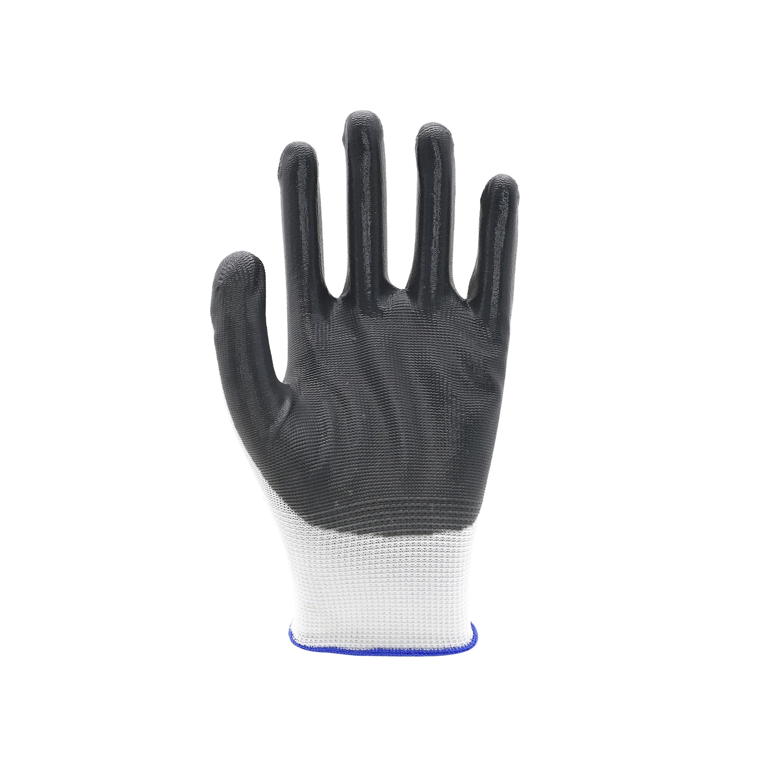 White Electrical Insulation Grey Nylon Nitrile Coated Working Gloves