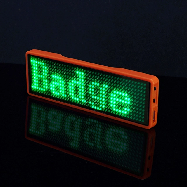 New Programmable Message Moving LED Name Badge Tag Sign Display