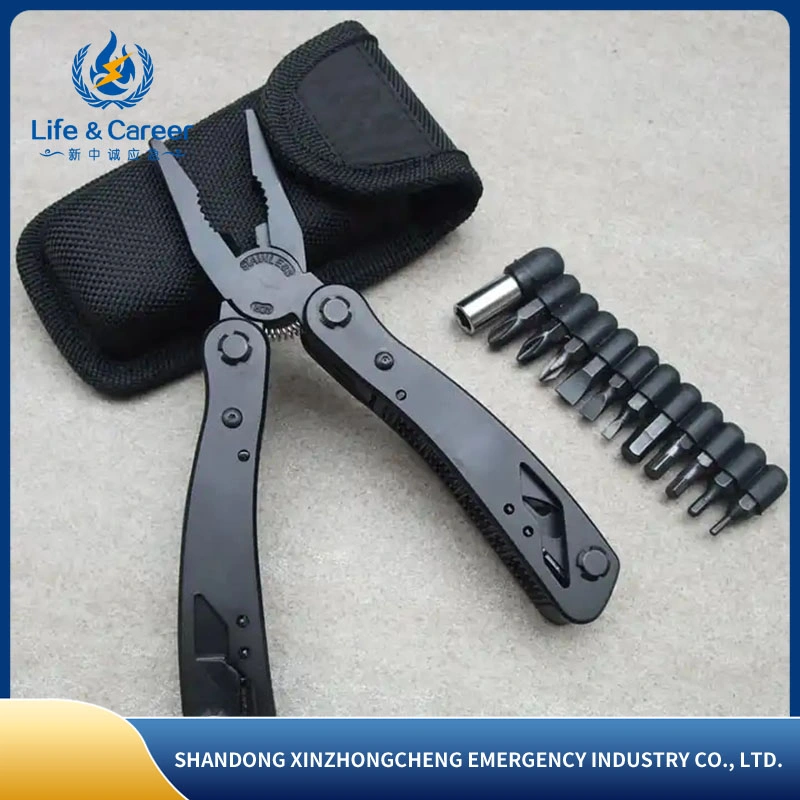 Multitool Hand Tool Gear Mini Multifunction Pliers with Bits for Work EDC Camping Backpacking