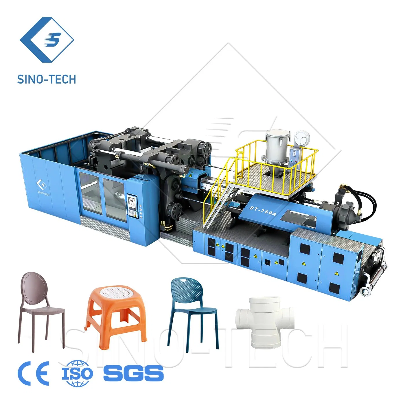 Moulage par injection de palettes avec bouchon de préforme en PET plastique de 850 tonnes Machine de fabrication