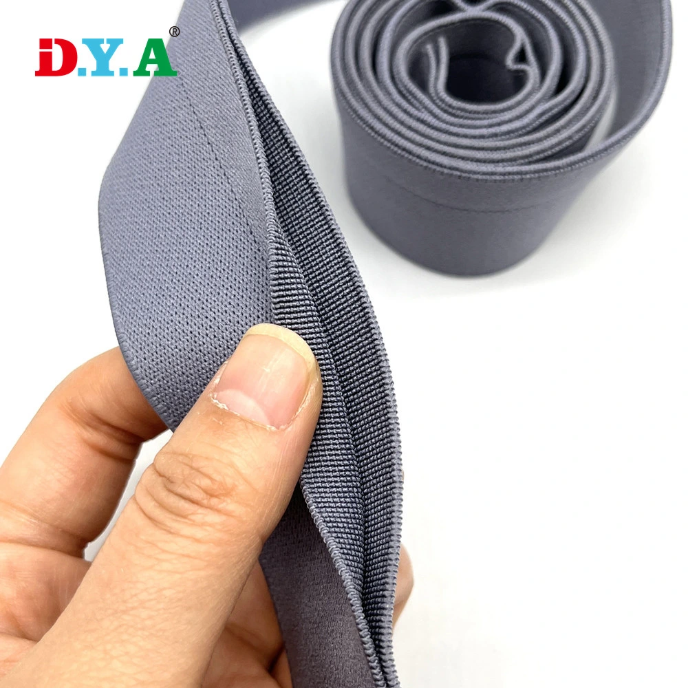 Stock 4cm Y Type Open Folded Elastic Band for Pants/Skirts Waistband