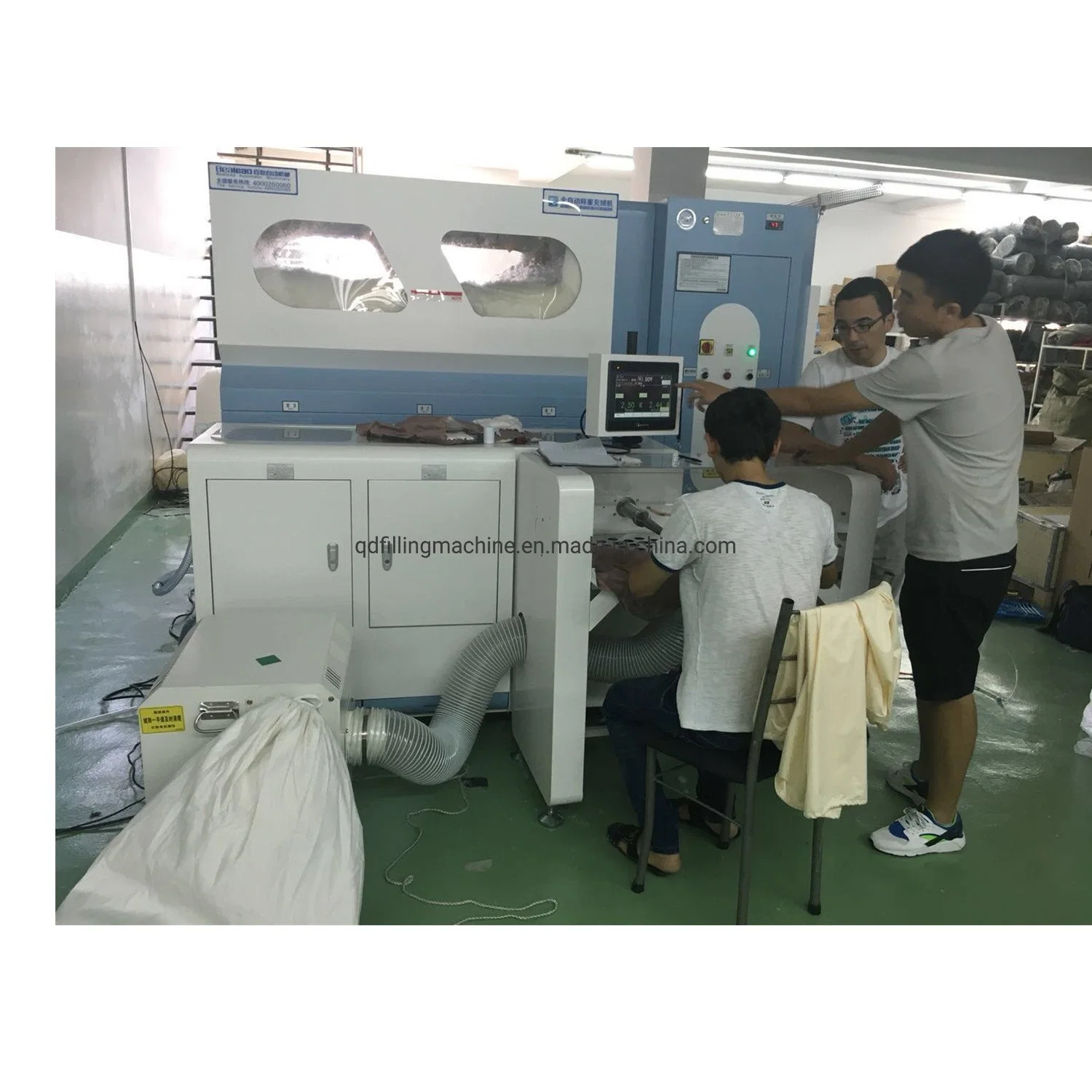 Supplying Down Filling Pillow Weight Setting Fiberfill Filling Machine