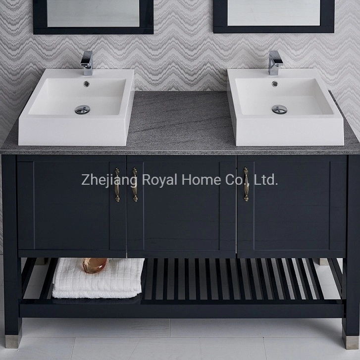 Wholesale/Supplier Price Modern Wooden Lacquer Mirror Bathroom Designer Vanities Basin Bathroom Cabinet