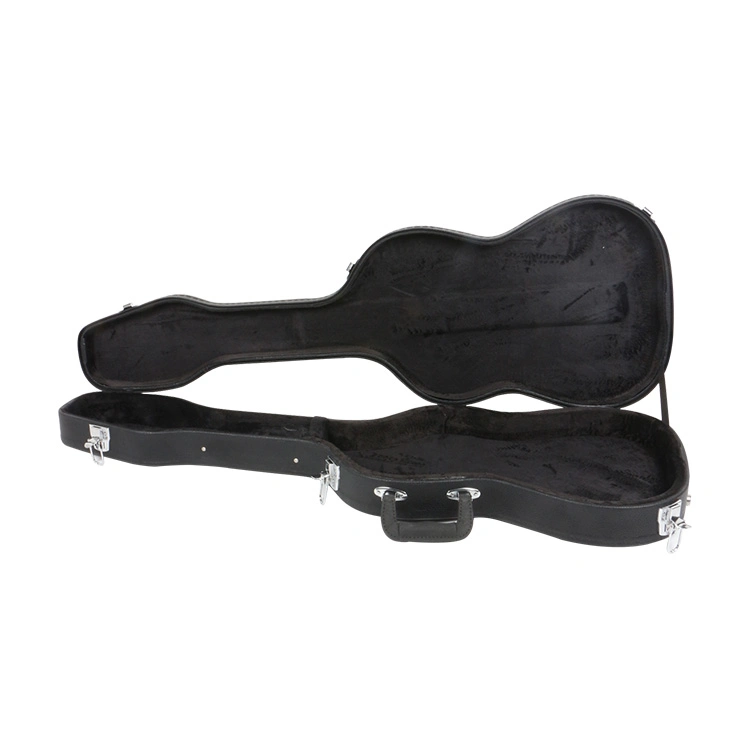 Musical Instrument Accessories Wood/Sponge/Leather Hand-Held High Grade Electric Bass Guitar Hard Case for Electric Bass Guitar