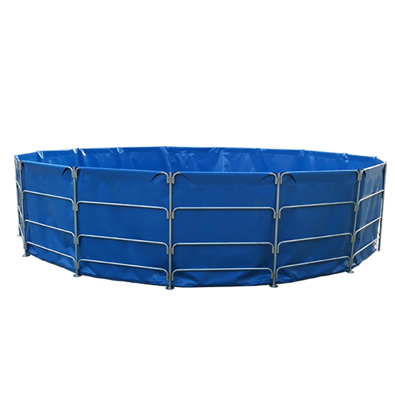 Plegable Collapsible forma redonda estanque de peces tanque de cultivo para peces Alimentación