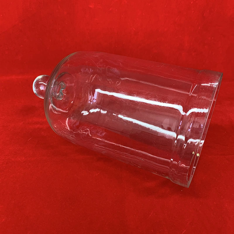 Big Size Clear Domes Glass Bell Jar with Knob Top for Lab