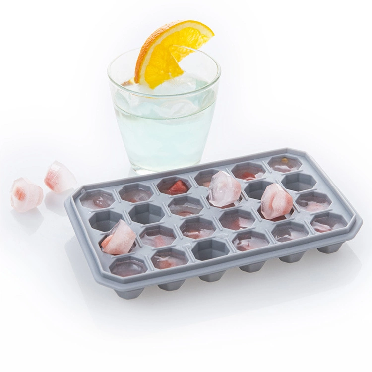 2022 cubos de gelo Grau Alimentício cheio de silicone de gel de sílica livre de BPA Ice Cube Creative Diamond Molde