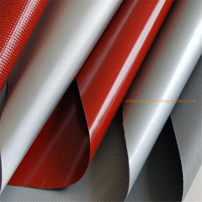 Greater Oil and Water Resistant Silicone Rubber Coated Fiber Glass Fabric Flame Resistant Fiberglass Cloth