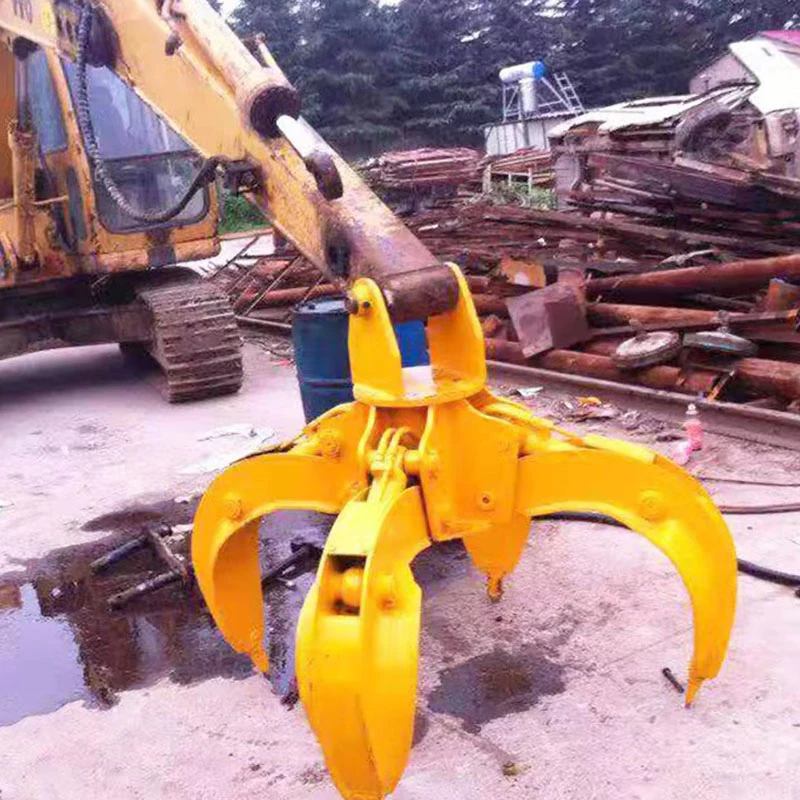 Zswd Excavator Orange Peel Grapple Log Grapple Wood Grapple for 20ton Excavator