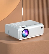 Projecteur Auking, mini projecteur 2023 mis à niveau, projecteur vidéo Home Cinéma multimédia 9500 lumens, compatible avec HDMI 1080P Full HD, USB, VGA, AV, Smartphon