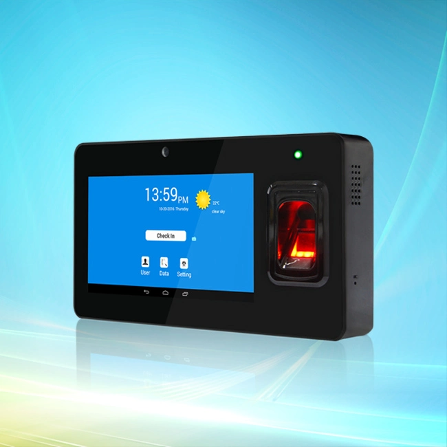 Wireless Android Fingerprint and 125kHz ID Card Time Attendance System with GPS