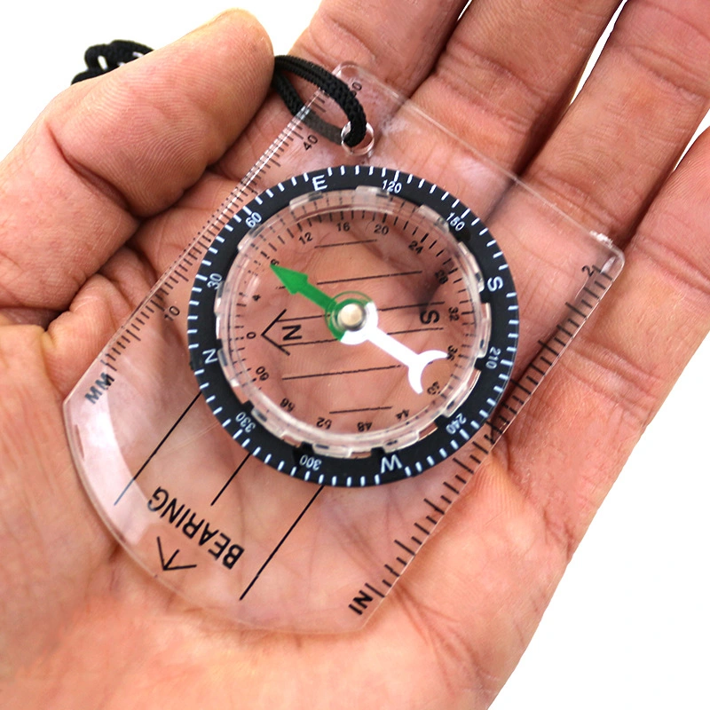 Map Ruler North Needle Scale Wilderness Survival Outdoor Equipment Compass