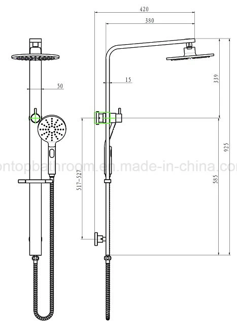 Watermark Approval Brass Shower System