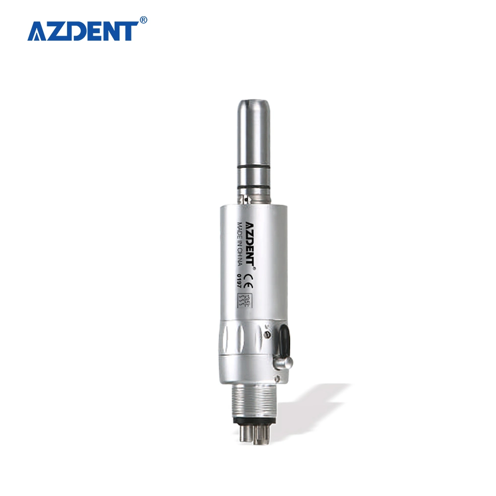 Azdent External Irrigation Low Speed Handpiece Kit with Straight/Contra Angle Handpiece 4 Holes Air Motor