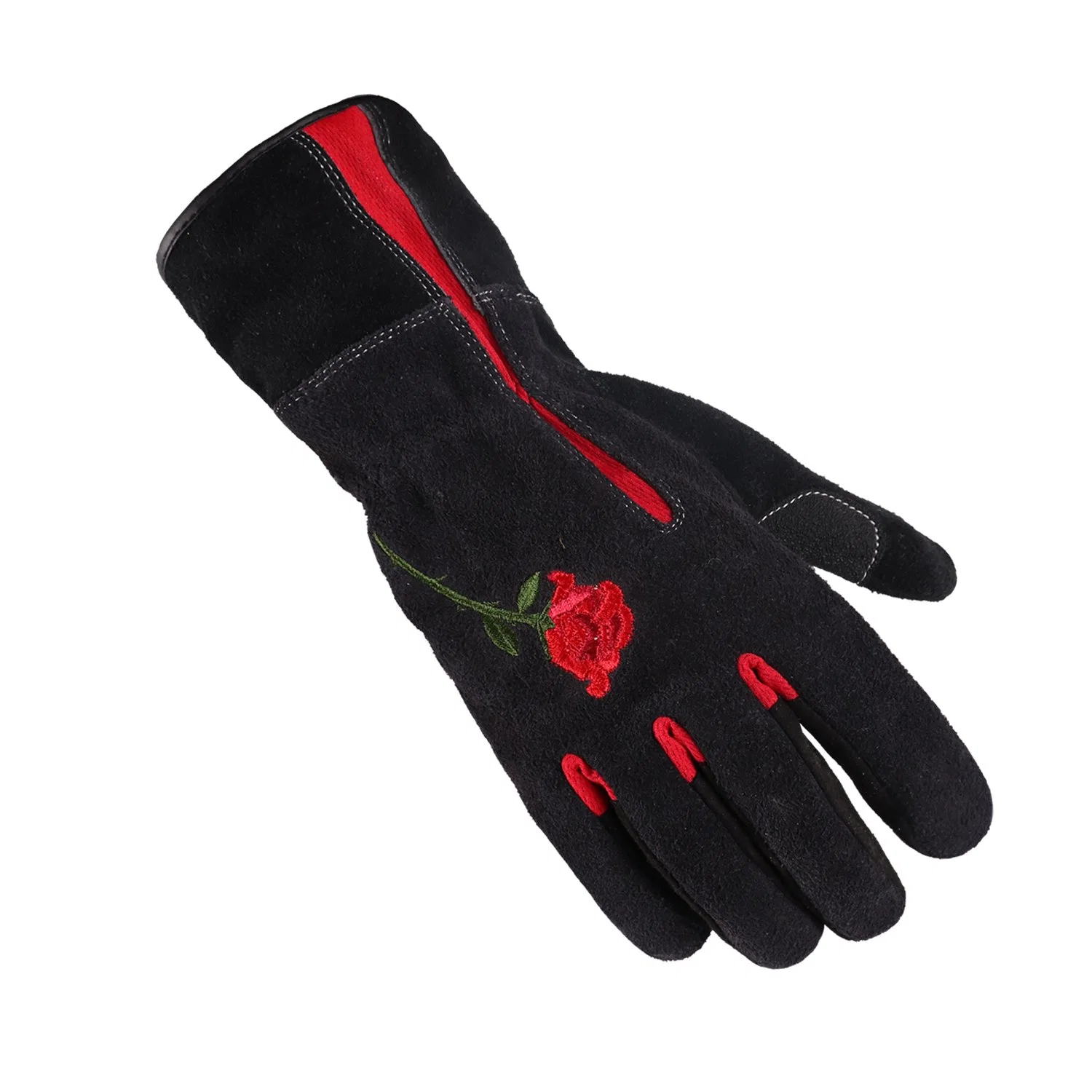 Hard-Wearing Leather Long Cuff Garden Gift Gloves Yard Work Rose Pruning Puncture-Resistant