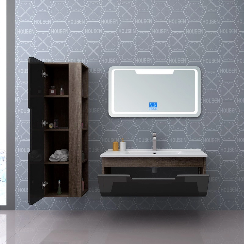 Hot Selling Bathroom Equipments with LED Mirror and Side Cabinet