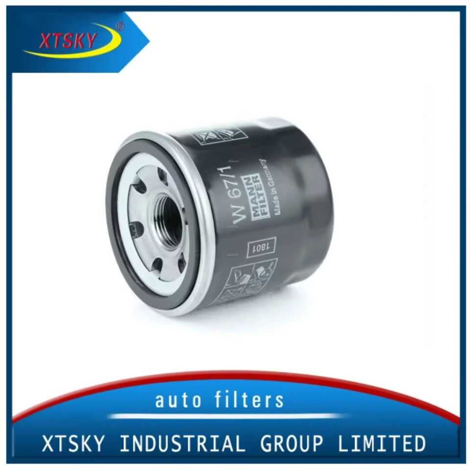 Hot Sale China Supplier Auto Parts Oil Filter W67/1